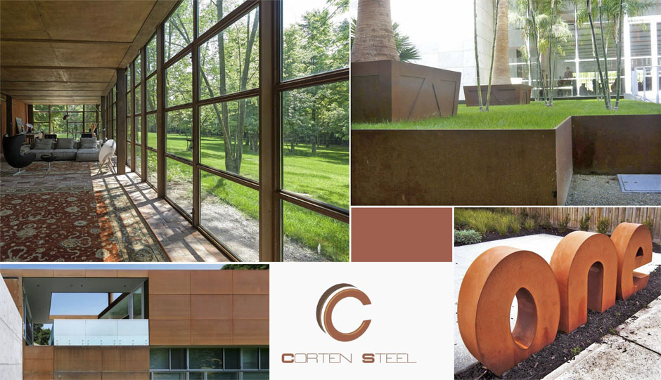 Corten: realizzazioni varie